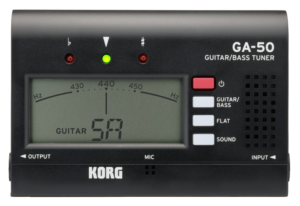 Korg GA-50 - Stimmgerät für Gitarre / Bass - schwarz