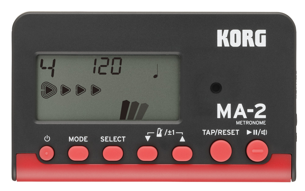Korg MA-2-BK - digitales Metronom - schwarz/rot