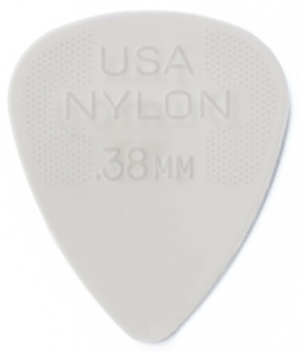 Dunlop Nylon Standard - 0,38 mm - weiß