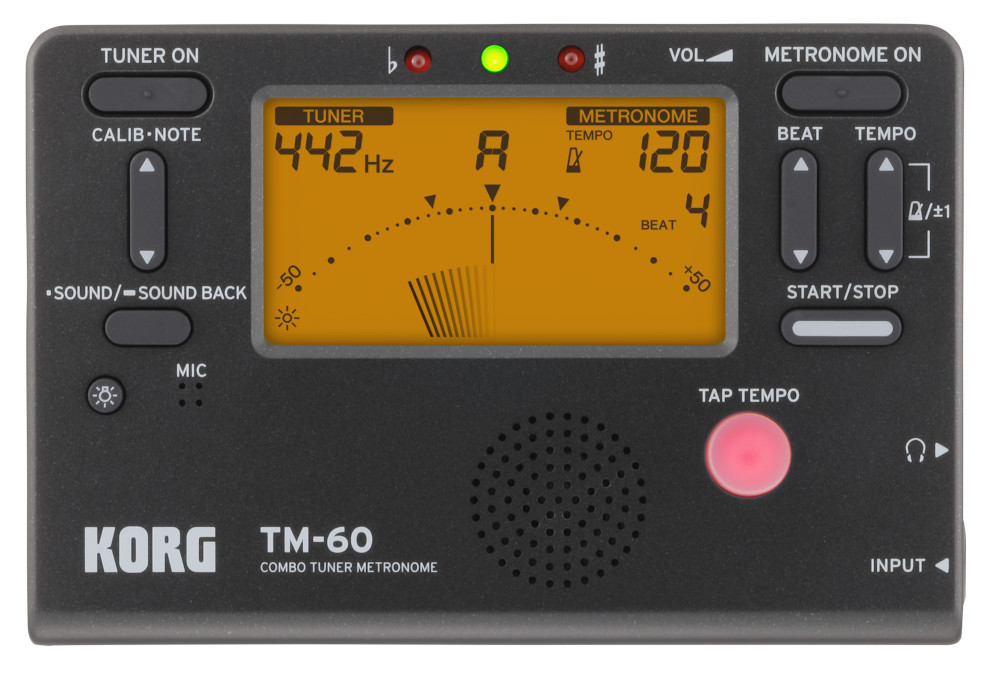 Korg TM-60-BK - Stimmgerät und Metronom - schwarz