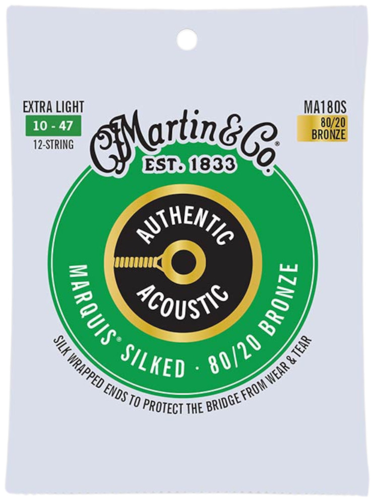 Martin MA180S - Marquis silked 80/20 Bronze 12-string - extra light (010-047)