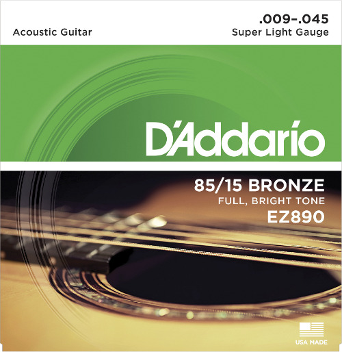 D'Addario EZ890 American Bronze - super light (009-045)