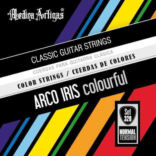 Medina Artigas Arco Iris 360 - bunte Saiten für 3/4-Gitarre